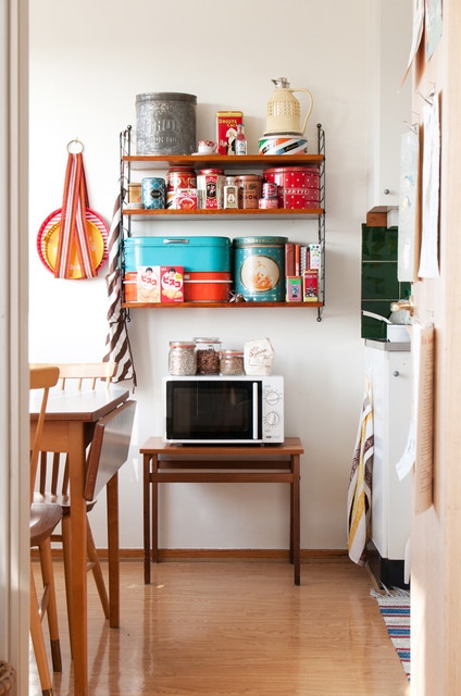 Shabby Chic-inspirerad K&ouml;k midcentury-kitchen
