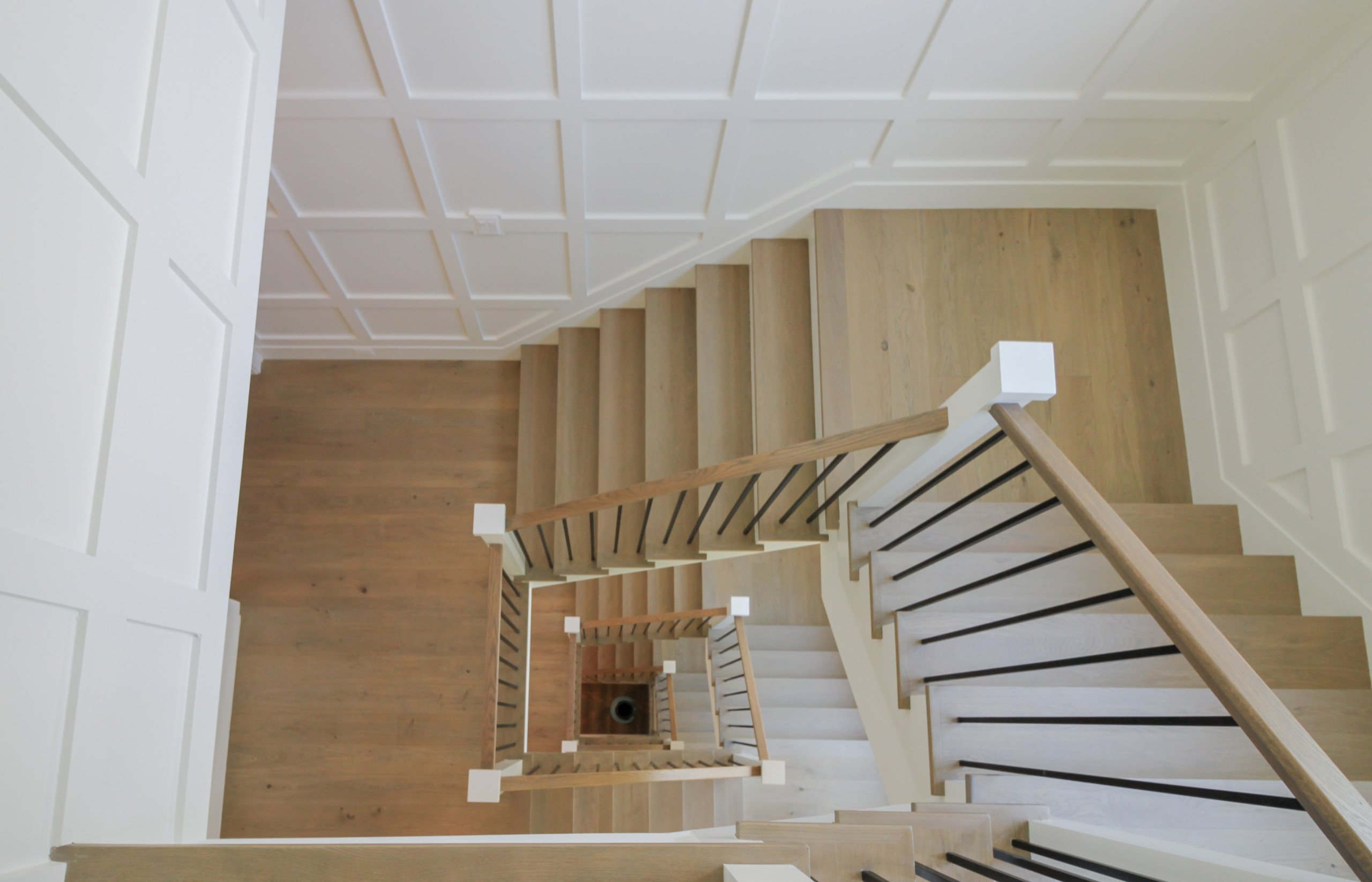 87_Welcoming and Functional Contemporary U-shaped Staircase, Arlington, VA 22207