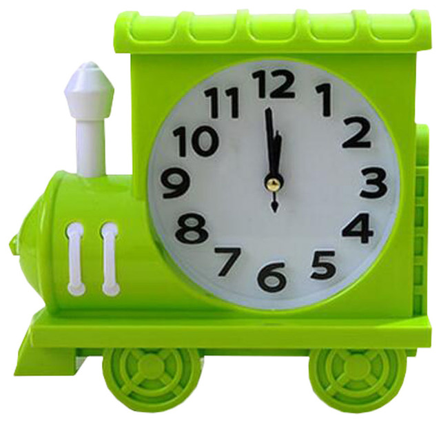 Retro Creative Train Noiseless Alarm, Alarm Clocks For Kids