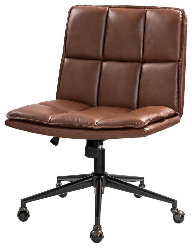 Jane Modern 360-Swivel Task Chair, Brown
