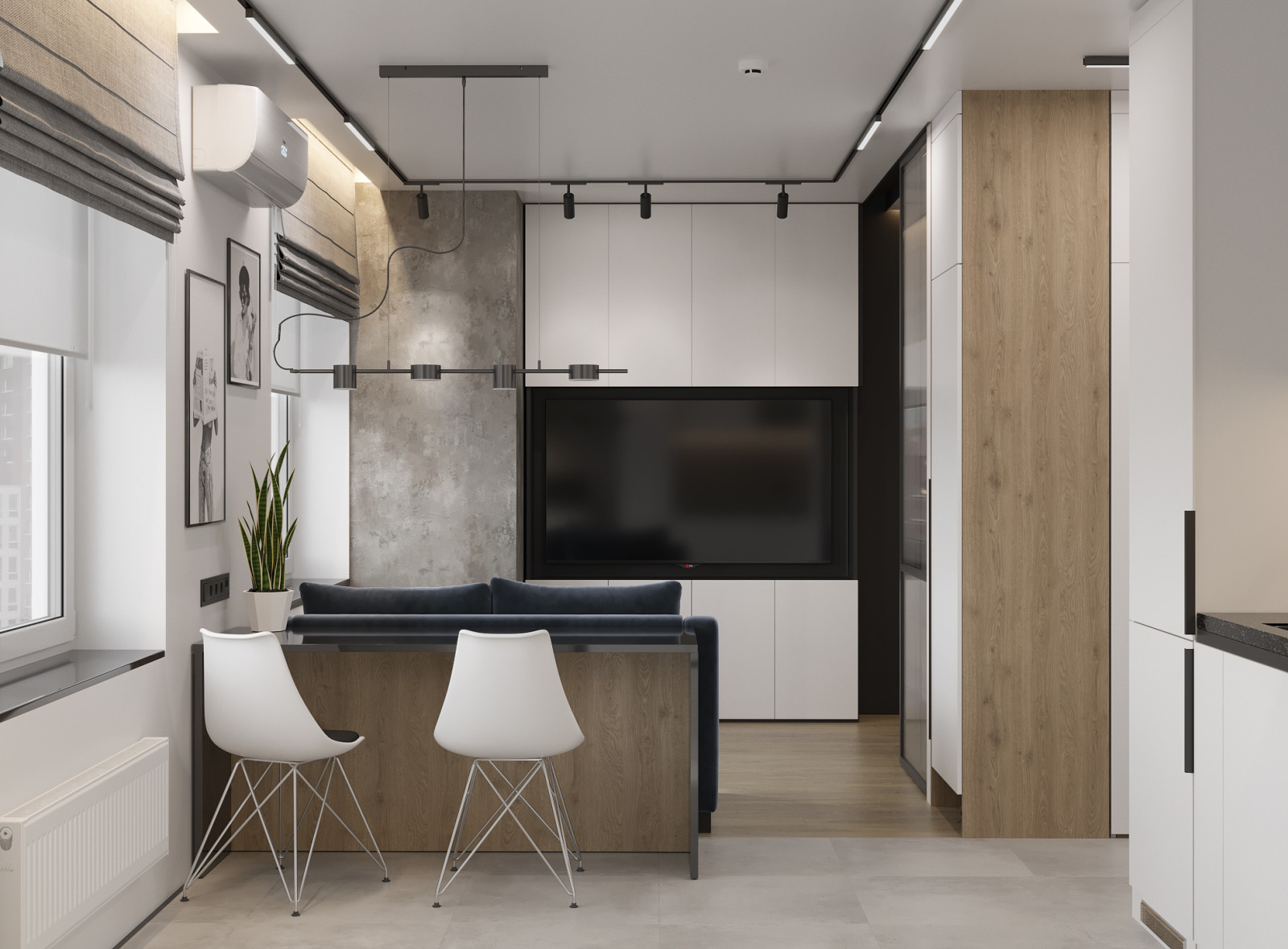 Проект однокомнатной квартиры в ЖК Среда