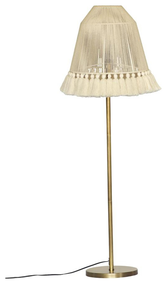 June White Tall Floor Lamp