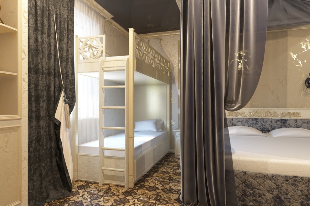 Дизайн интерьера в очень эклектичном стиле