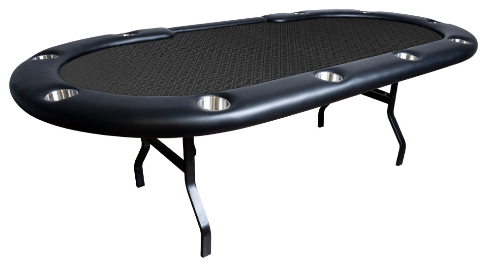 Aces Pro Folding Poker Table, 10 Players, 96" Oval Contemporary