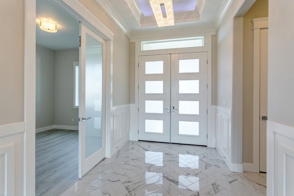Inspiration for a transitional entryway remodel in Seattle