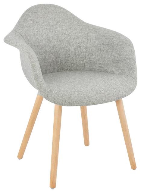 Loko Fabric Dining Chair, Grey