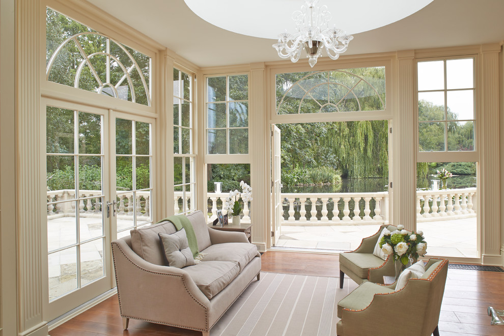 Photo of a contemporary sunroom in Other.
