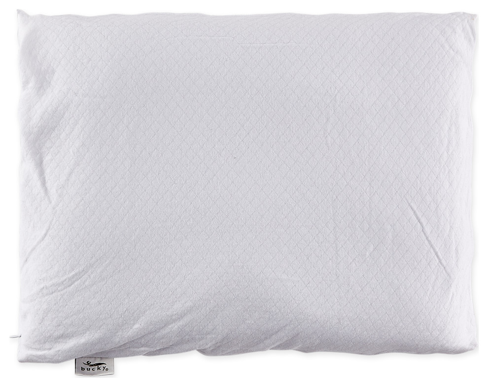 Bucky Buckwheat Bed Pillow, white