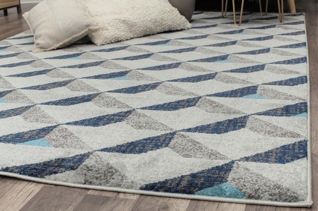 Rugs America Aurea Contemporary Geometric Soft touch Area Rug, 5' X 7 ...