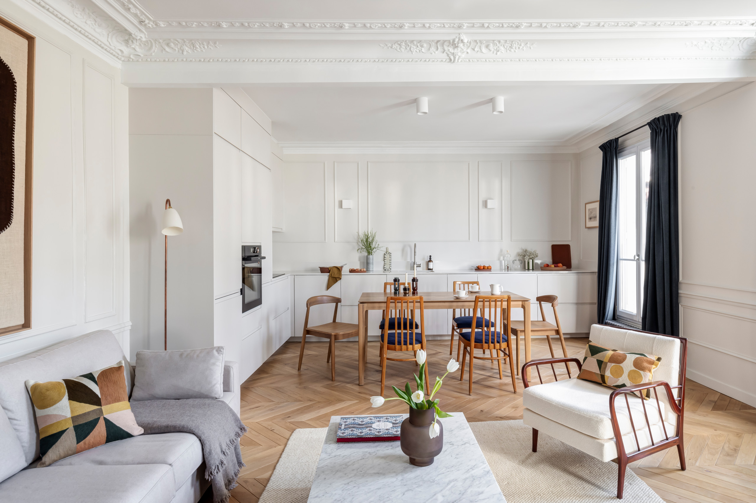 Rénovation totale d'un haussmannien de 80 m²