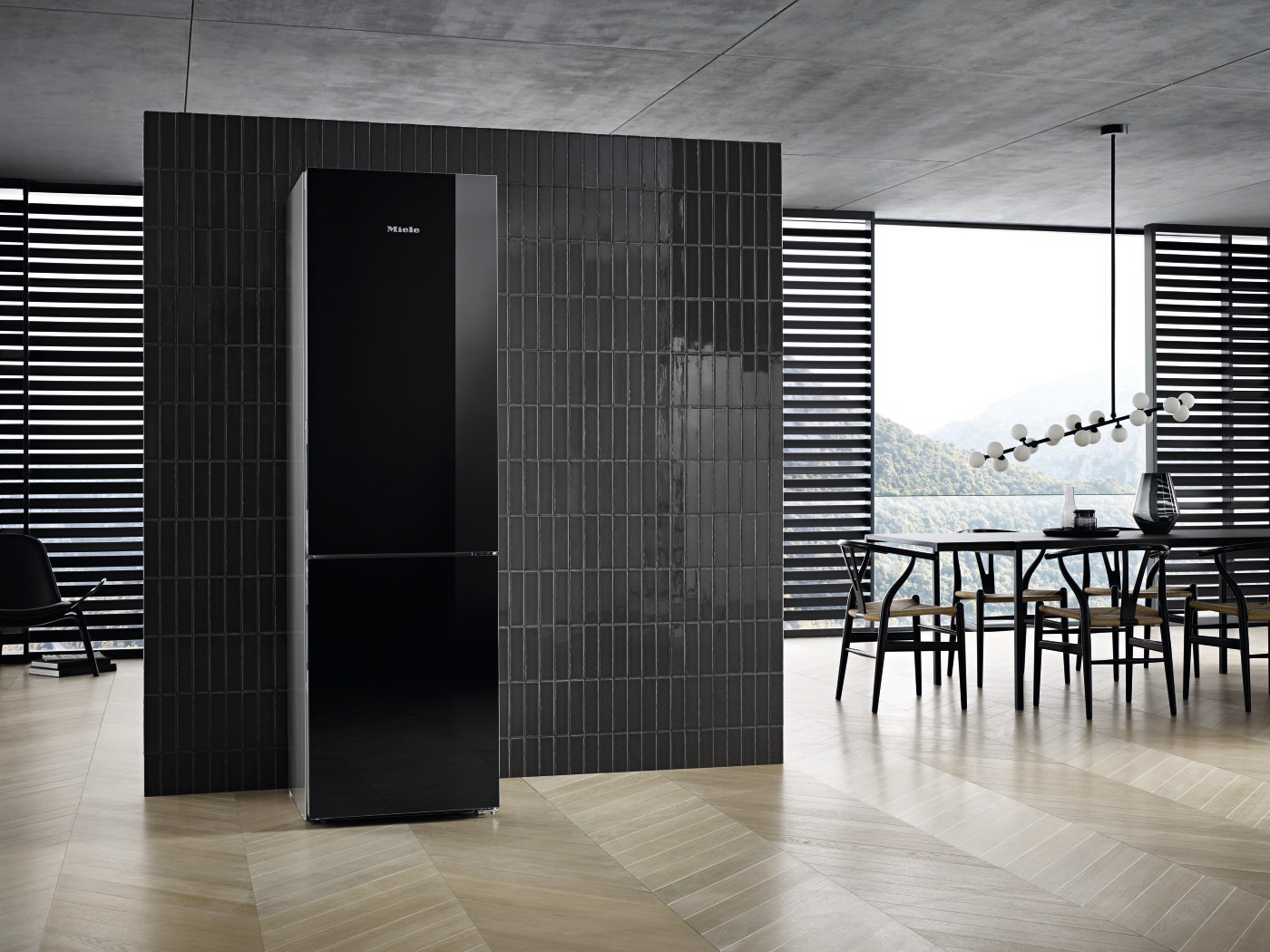 Модель KFN 29683 D obsw (черное стекло)