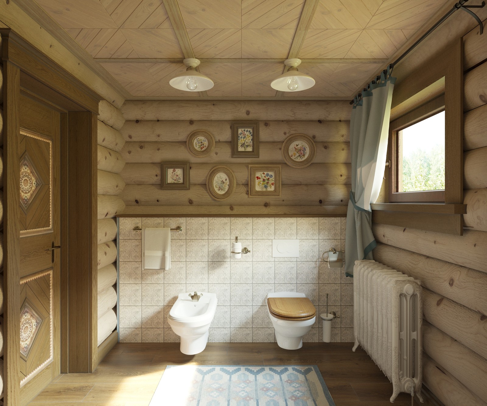 Баня из рубленного бревна