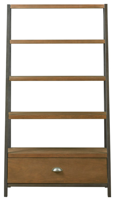 Madison Park Seymore Ladder Style Bookcase With Metal Frame ...