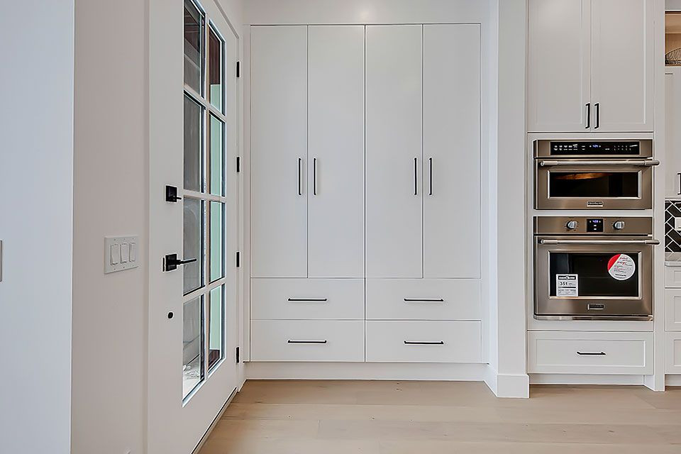 Inspiration for a transitional home design remodel in Calgary