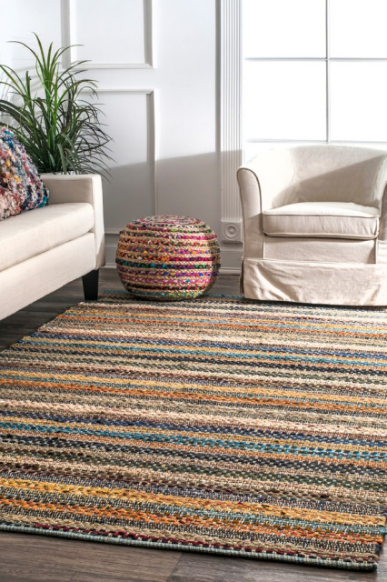 Contemporary Southwestern Tribal, Striped Area Rugs