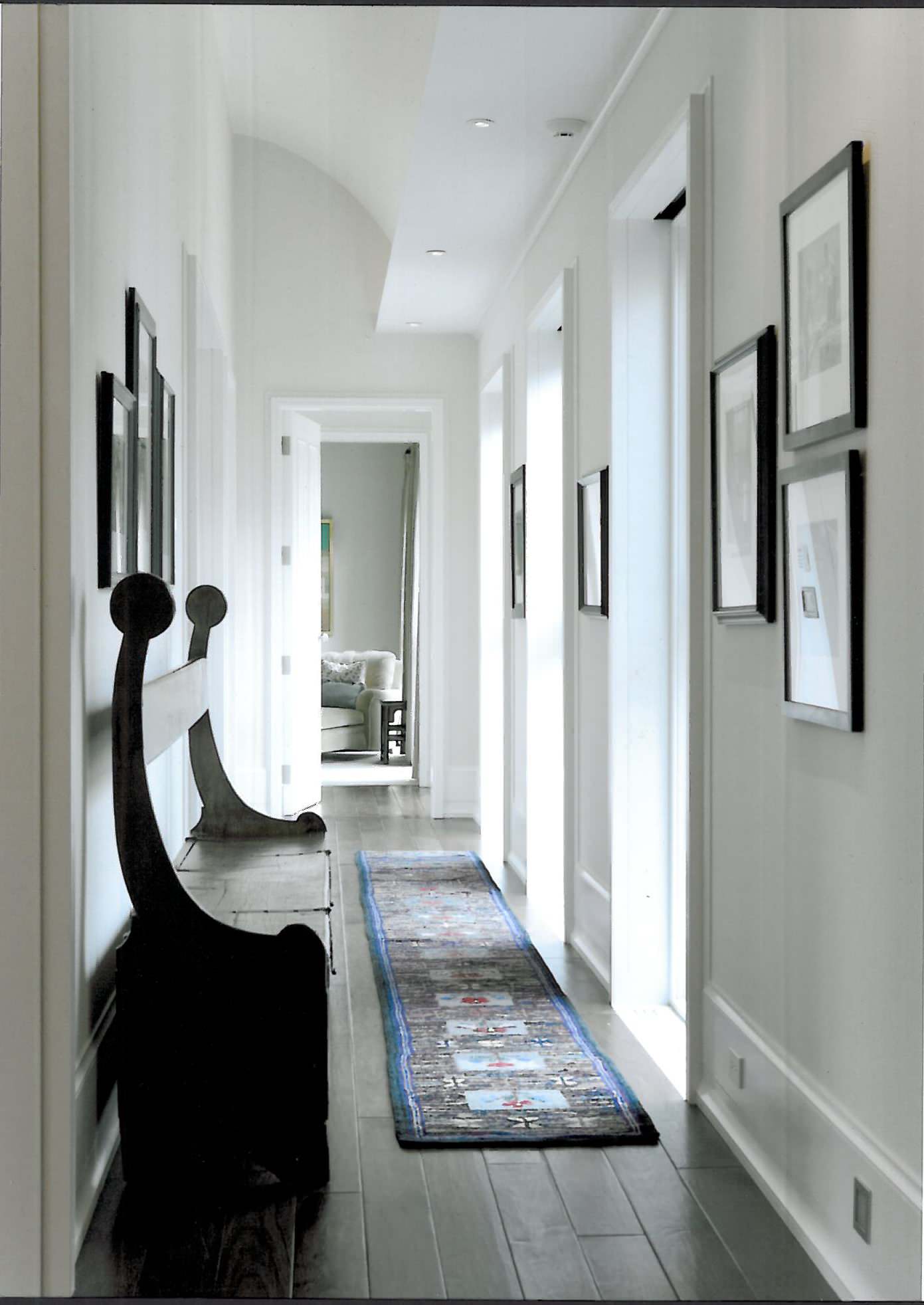 75 Black Floor Hallway Ideas You'll Love - January, 2026 | Houzz, image size:1391x1964