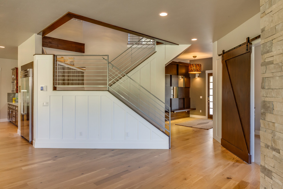 This is an example of a contemporary staircase in Boise.