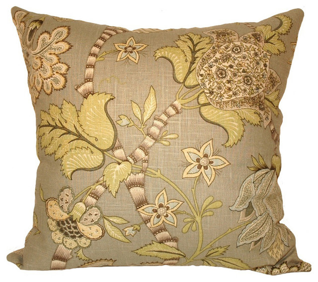Bradford, Pattern 1 90/10 Duck Insert Pillow With Cover, 22x22