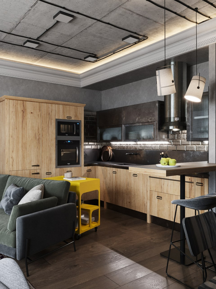 Прилофтованная четырехкомнатная квартира из трёшки в ЖК КОКОС