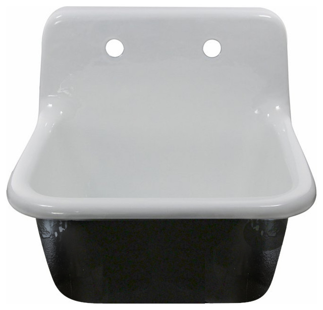 Nantucket Sinks 22" Cast Iron WallMount Utility Sink Farmhouse