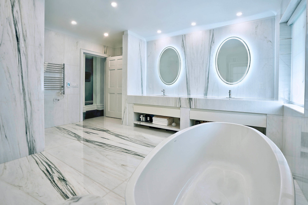 Luxury Bathroom Gut Remodel in Princeton, NJ | WA Construct