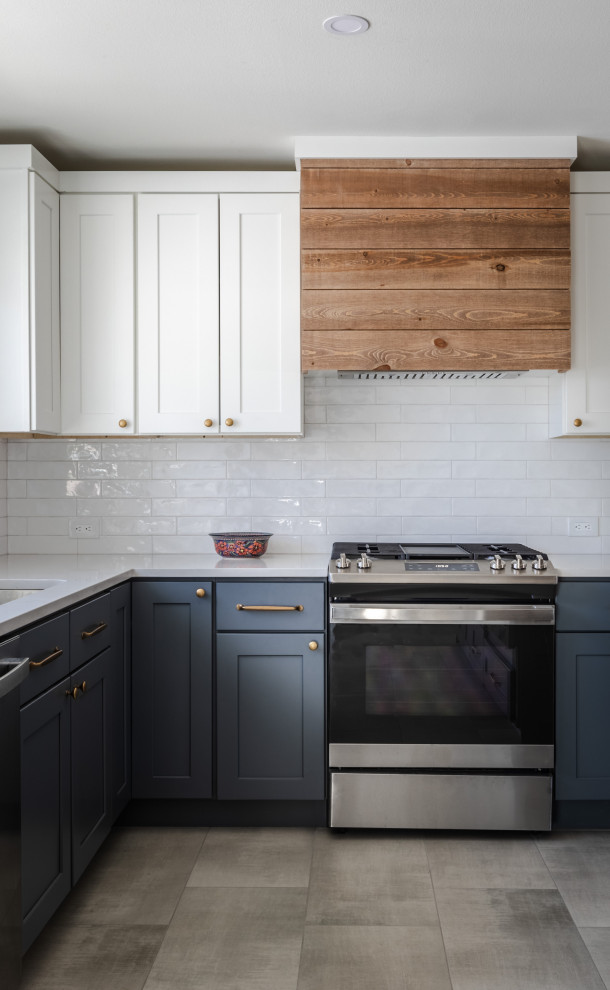 Kitchen - transitional kitchen idea in Denver