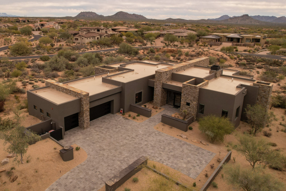 Exterior shot of one of our Mirabel homes in Scottsdale Arizona