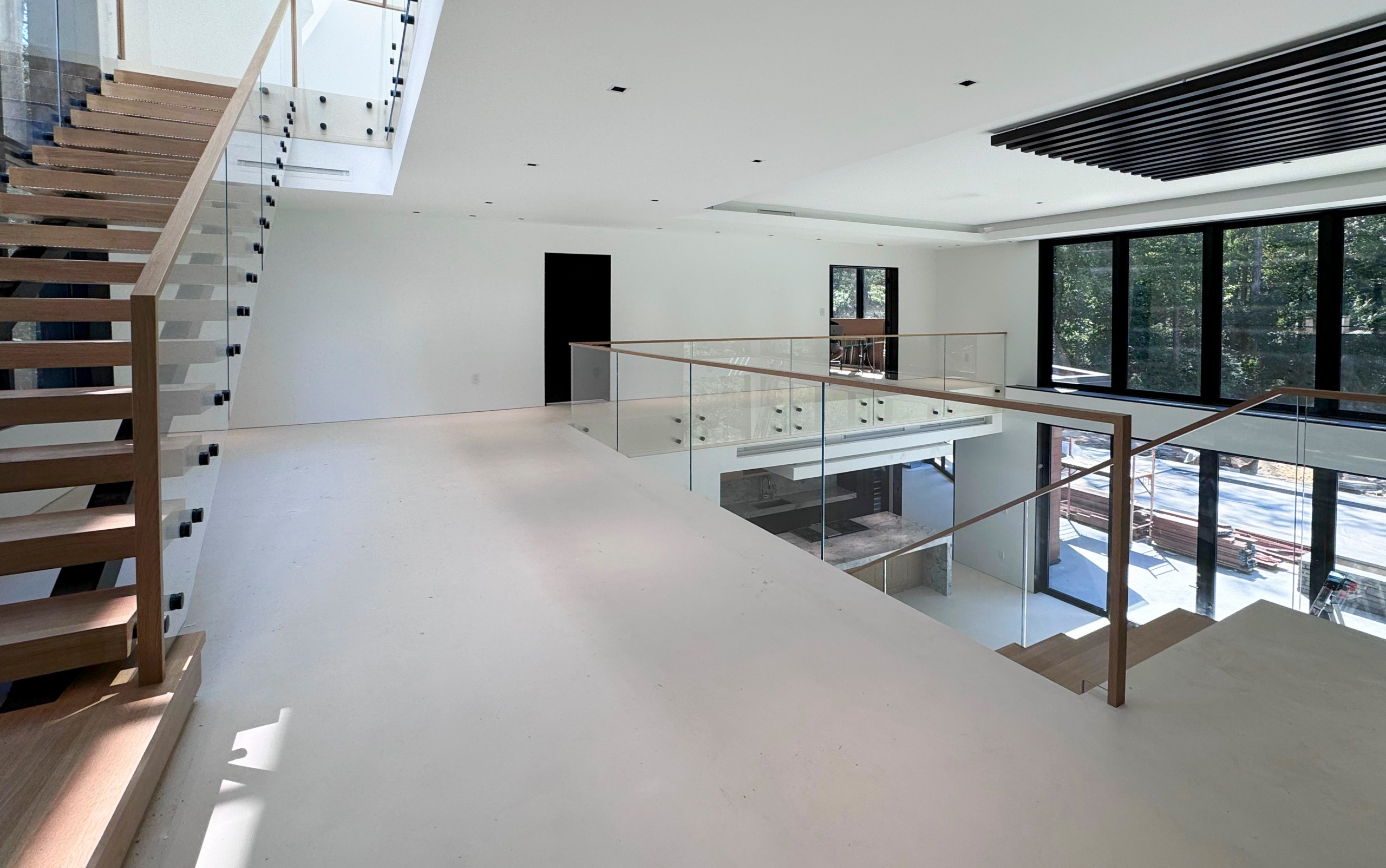 126_Visually Open and Light Contemporary Staircase, Mclean, VA 22102