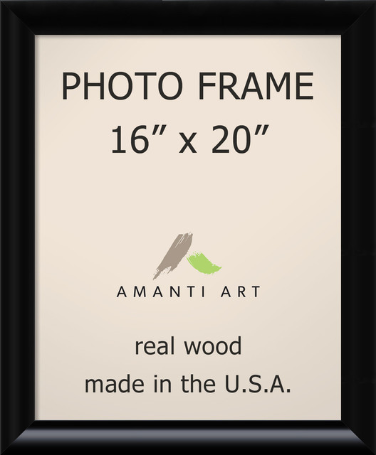 Picture Photo Frame 16 X Steinway Black Outer Size 19 X23 Transitional Picture Frames By Amanti Art Houzz