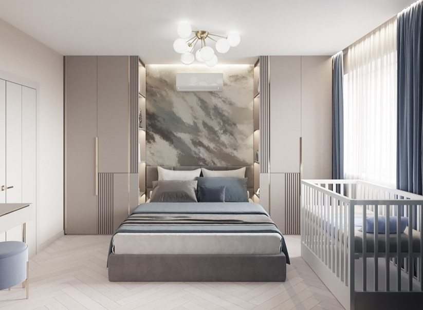 Проект спальни,12 м2