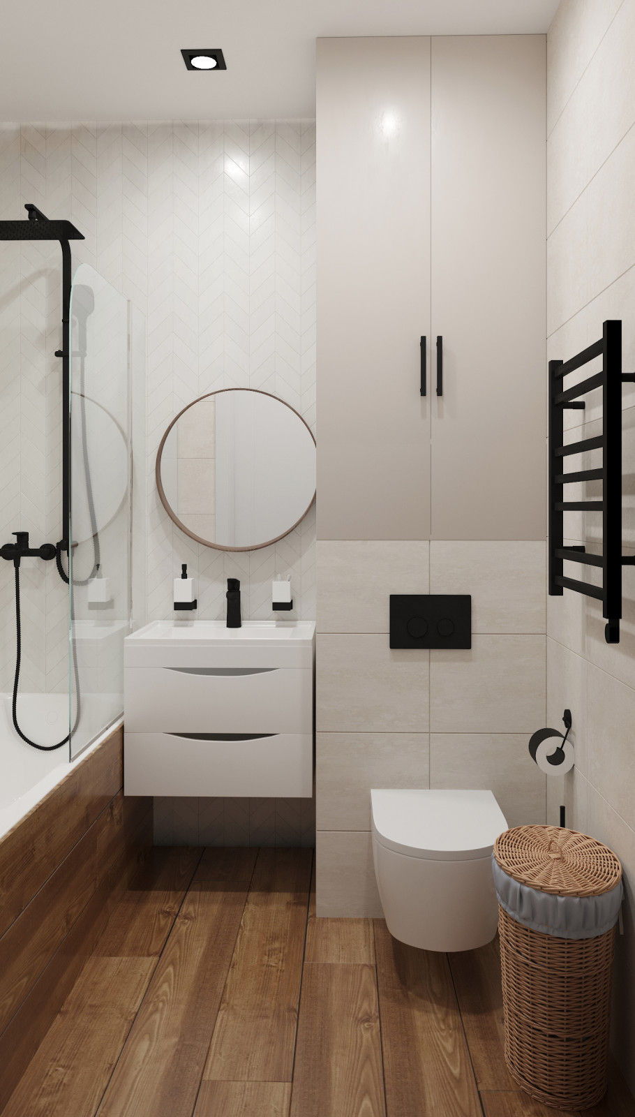 Проект однокомнатной квартиры «Яркий СКАНДИ» для прекрасной молодой особы