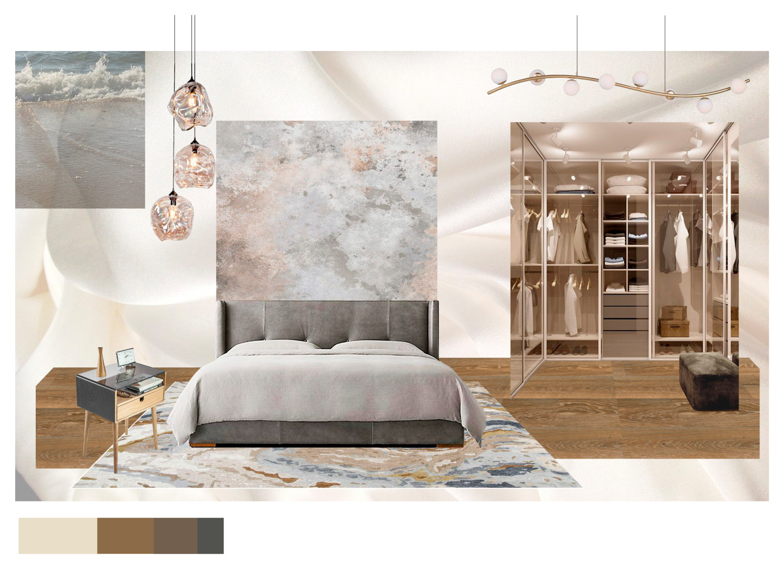 Концепция Спальни для проекта "Две стихии"