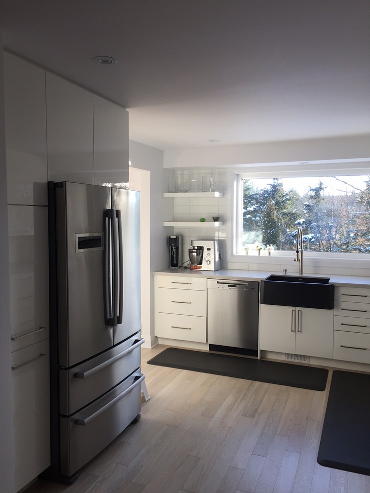 Modern White High Gloss Kitchen Modern Kitchen Toronto by dsk