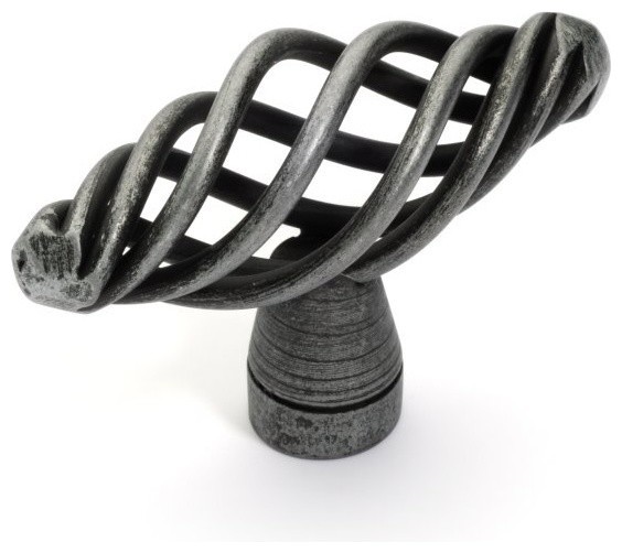 Birdcage Knob Antique Pewter Traditional And Drawer