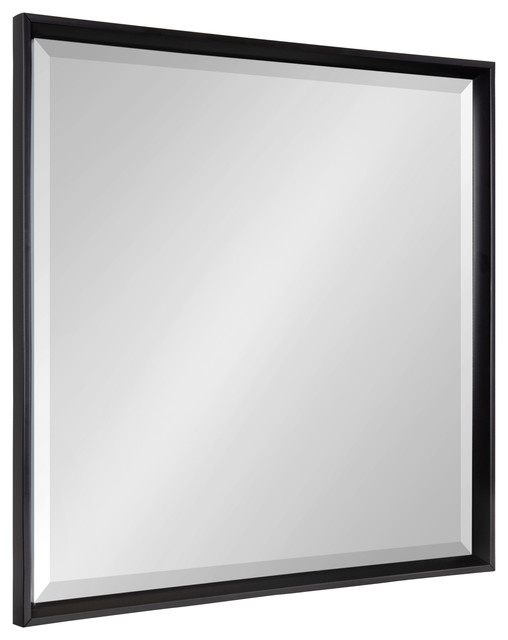 Calter Framed Wall Mirror Black 29 5x29 5