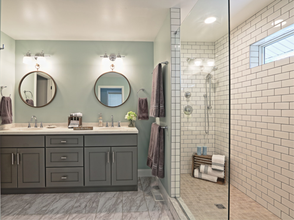 Bathroom - transitional master bathroom idea