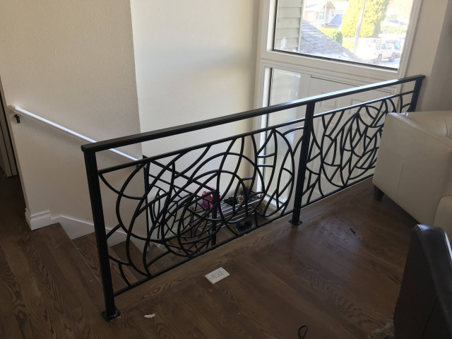 Railings transitional-staircase