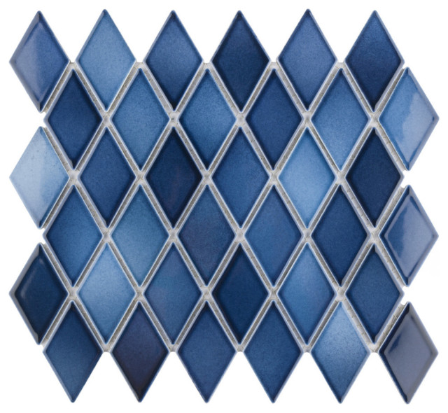 Hudson Kite Porcelain Floor and Wall Mosaic Tile Sample Contemporary