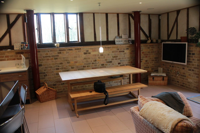 Barn Conversion kitchen eklektisk-spisestue
