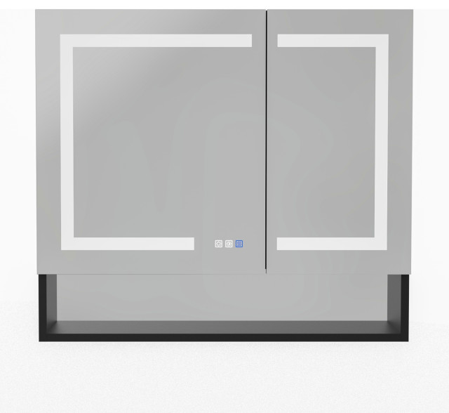 Aluminum Surface/Recessed Mount Medicine with Mirror, Outlet