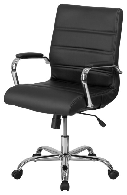 Delacora Ff Go 2286m 23 Inch Wide Leather Swivel Chair With Built