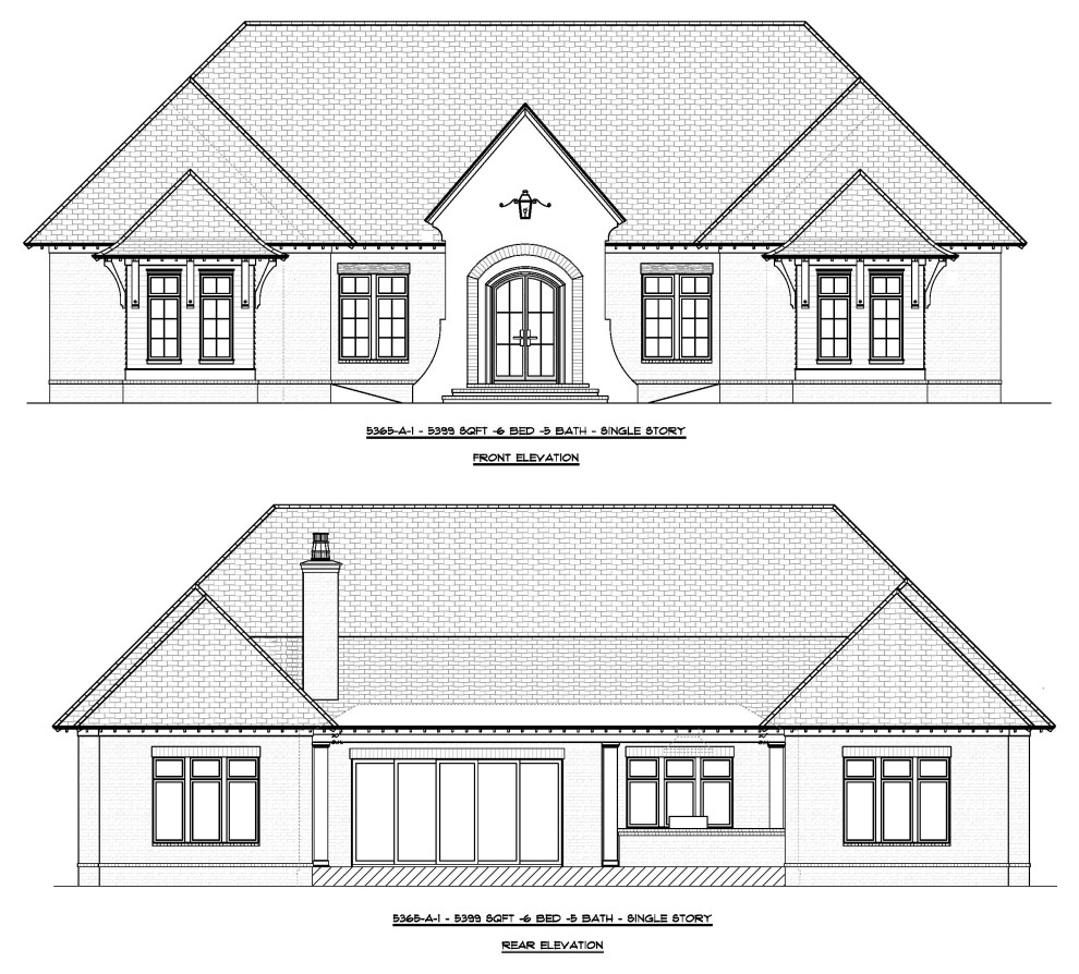 5365-A-1 - 5399 sqft -6  Bed 5 Bath -Single Story