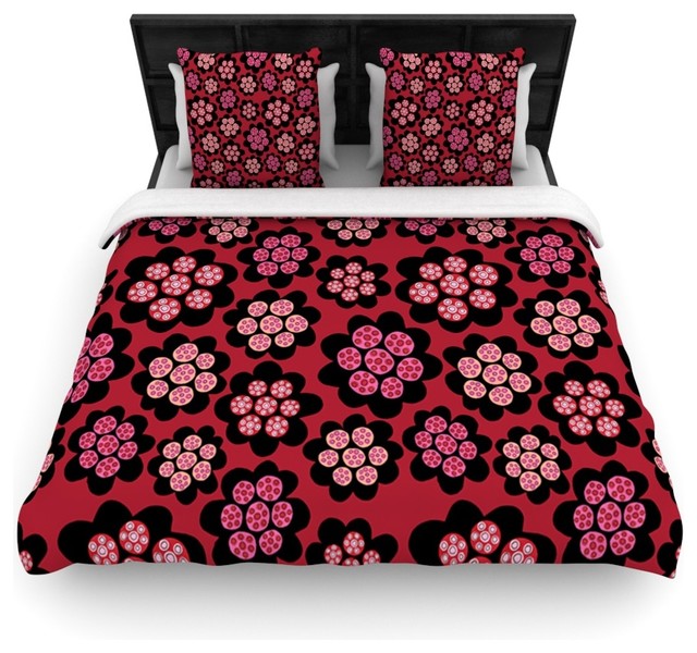 Jane Smith Garden Pods Repeat Pink Floral Duvet Cover Jane Smith Garden Pods Repeat Pink Floral Cotton Duvet Cover Twin 68