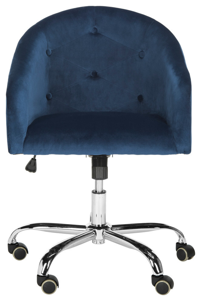 Safavieh Amy Tufted Linen Swivel Office Chair Contemporary Office