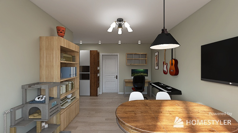 Интерьер 2-комнатной хрущёвки с перепланировкой