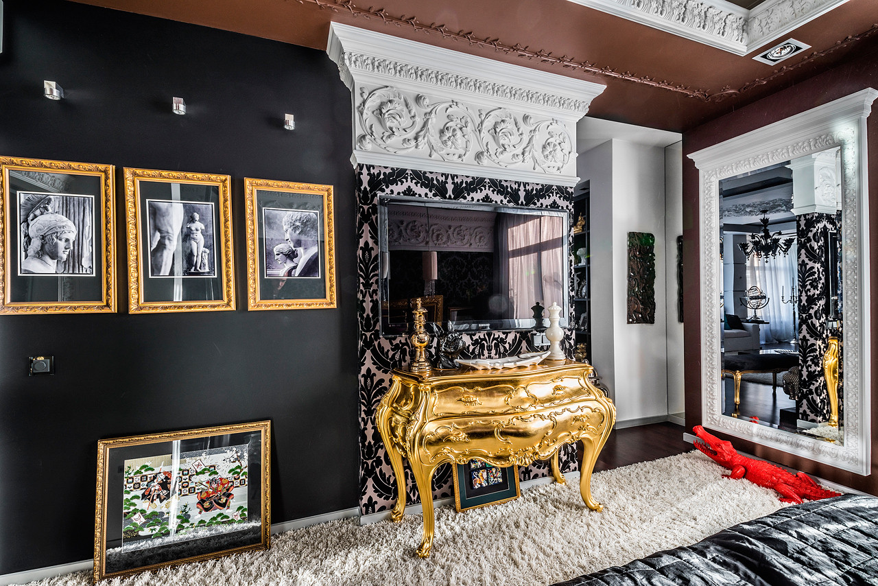 Съёмка интерьера квартиры в стиле фьюжн.