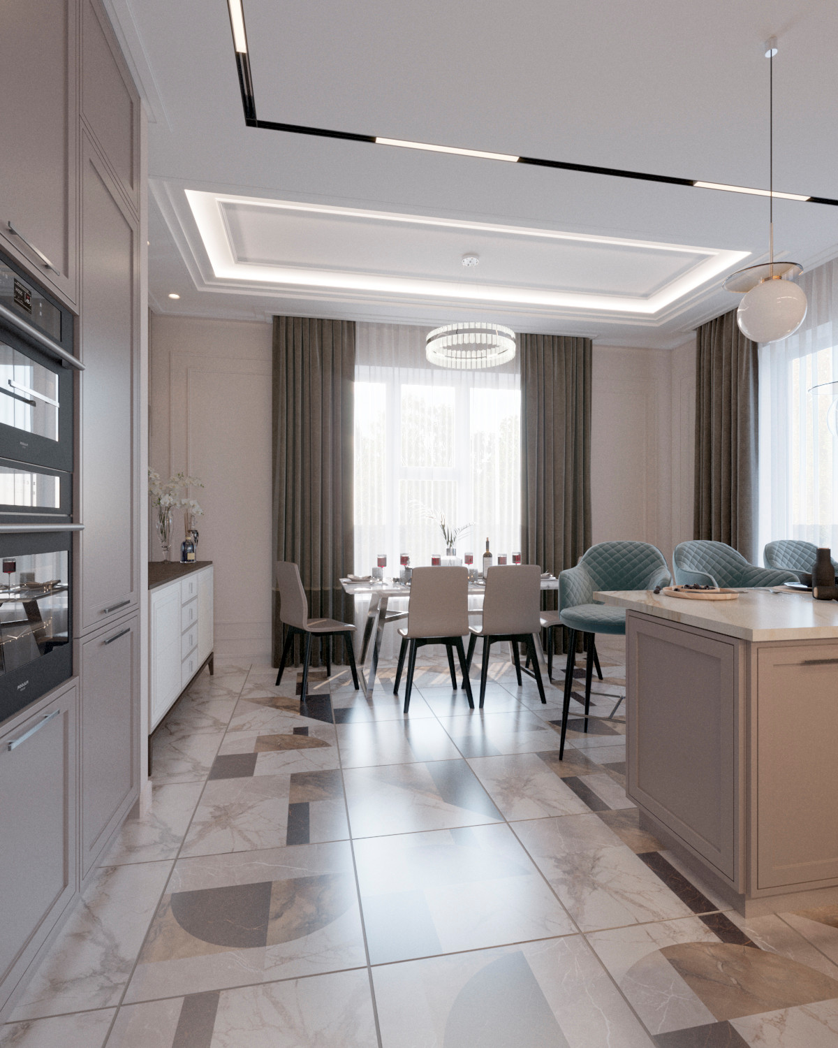 Коттедж в стиле современной классики