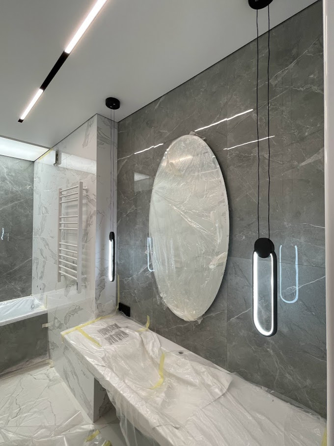 Теневые потолки в ЖК Романтика