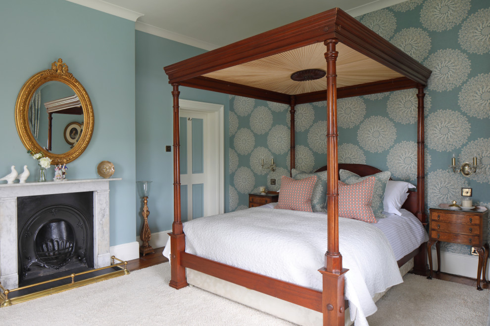 Traditional bedroom in Dorset.