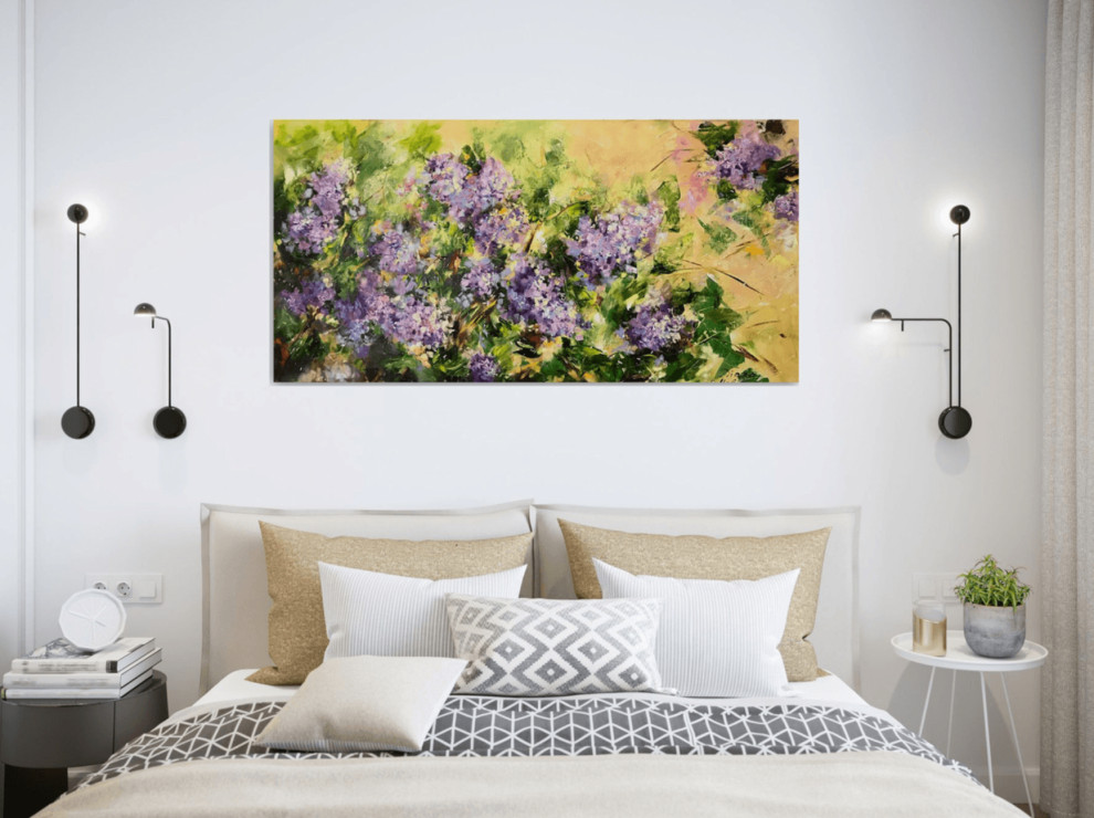 Спальня - Дизайн интерьера - Картины художницы Дианы Маливани (1)